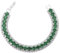 J.Fée Tennis Bracciale Donna Tennis in Argento 19cm Con 3 File di Zirconi, Verde Bracciali Donna Gioielli Regalo Compleanno Regalo Festa Della Mamma