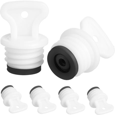 WOFASHPURET 6 Stück Wärmflaschenstopfen Kunststoff-wärmflaschen-steckerabdeckung Ersatz-wärmflaschen-schraubverschluss-stecker Wärmflaschenverschluss Zum Verschließen Weiß 21 Mm