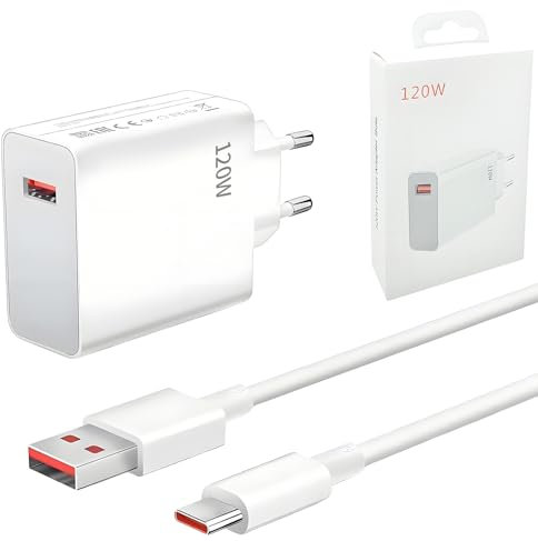 Chargeur 120w Rapide USB pour Xiaomi 14 Ultra/11t Pro/12t Pro/12t/13 Pro/13 Lite/13/12/12x/Redmi Note 12pro/Poco X6pro X6 X4 GT Pad 6 5, Chargeur Rapide USB C pour Redmi Note 11 11s 13 Pro
