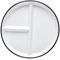 COLLBATH Porcelain Divided Plate for Balanced Meals Ceramic Serving Dish with Compartments for Elderly and Teens Promotes Portion Control for Healthy Eating