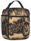 BHHJKK Lonchera térmica retro para motocicleta, para mujeres y hombres, lonchera térmica portátil con bolsillo lateral de malla, lonchera para adultos para el trabajo