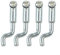 Lot de 4 embouts de câble d'accélérateur de rechange pour tondeuse à gazon, accessoire pour tondeuse à gazon, s'adapte facilement aux câbles de 2 mm