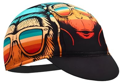 ZesNxj Fahrradmütze, Sonnenschutz Fahrrad Cap mit Sonnenblende, Leichte Retro Cycling Cap, Fahrradmütze Unter Helm Liner Breathable Sweat Uptake für Unisex