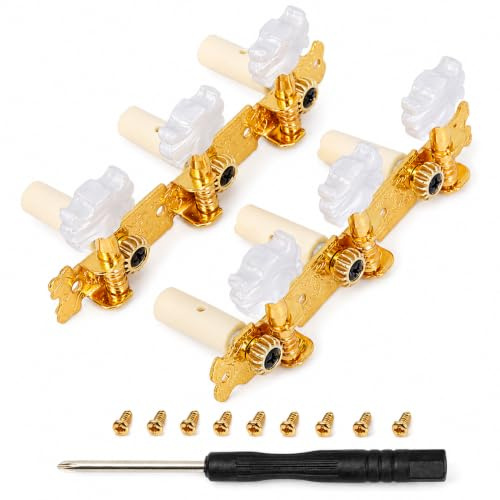 2 Pcs Guitar Machine Heads Tuning Pegs Tuning Keys Tuners, Guitar String Tuning Peg