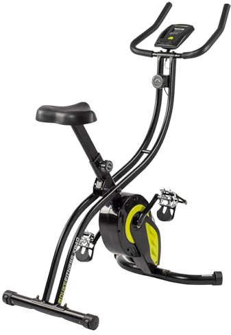 DUKE FITNESS Heimtrainer XB40 – Klappbarer Heimtrainer mit 8 Widerstandsstufen, LCD-Konsole & Magnetbremse | max. 120 kg | platzsparend faltbar