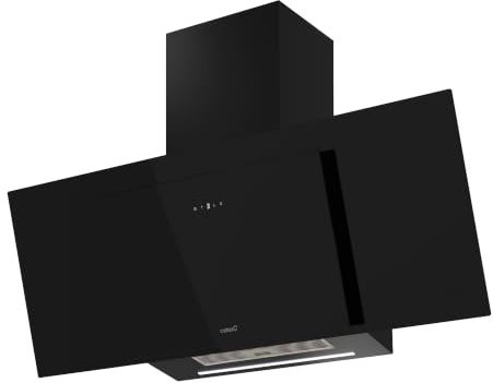 Campana Extractora Decorativa Cata THALASSA PRO 1200 GBK Panel Táctil 6 Niveles Silenciosa LED Color Negro