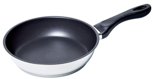 Bosch HEZ390220 Zubehör für Kochfelder, Systempfanne Ø 19-24 cm, Edelstahl, für Kochfelder mit PerfectFry, Made in Germany