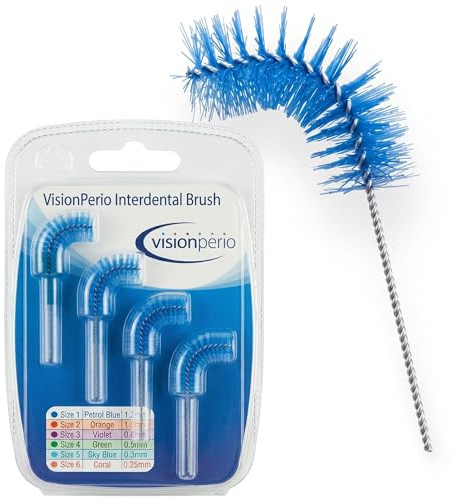 Vision Interdental Brushes- Petrol Blue 12mm - 1 Pack of 4