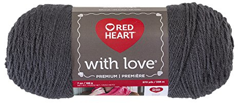 Red Heart 10016767 With Love Yarn, Pewter