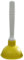 Coralpearl Hand Drain Plunger Small Force Pump Cleaner Plumber Helper Unclogger Tool Short Little Clog Remover for Kitchen Sink, Bathroom Toilet, Shower Tub in 4 Inch Cup 9 Bar Handle (Yellow)