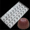 Vak 24 stampi per cioccolatini a forma di fiore in policarbonato Square Candy Tray Jelly dessert Mold coperchio iniezione del cioccolato cottura stampi Bakeware pan – 27.5 x 13.5 x 2.4 cm