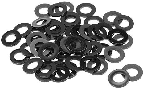sourcing map Rondelle Plate Nylon Pour 16mm ID Vis Boulon 30mm OD 3mm épais 50PCS