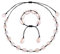 GLITZFAS Damen Natural Shell Choker Halsketten Armband Schmuck Set Boho Muschelkette (Schwarz)