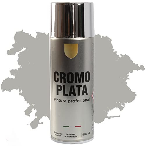 H HANSEL HOME Pintura Spray Cromo Plata 400 Ml