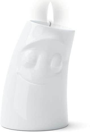 FIFTYEIGHT PRODUCTS/Tassen/Kerzenschmusie „Verschmust (großer Kerzenhalter, weiß, Made in Germany)