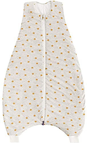 Träumeland S0500304 Träumeland LIEBMICH Schlafsack to Go, Größe 80, Design Sternentraum gelb - mit doppelt regulierbarer Belüftung | sicheres gehen und Bewegungsfreiheit beim Schlafen , mehrfarbig, 1 Stück (1er Pack)