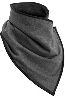 Manufaktur13 Windbreaker G2 - Wickelschal, Schal, Halstuch in versch. Varianten, Multifunktionstuch mit Druckknöpfen, Baumwolle Loop, Dreieckstuch (M13) (Dark Rough)