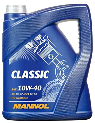 MANNOL Classic 10W40 A3/B4 Semi Synthetic Engine Oil, 502.00 505.00 229.1, 5 Litres
