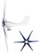 Professionelles Windturbinen-Kit, 1600 W 6-Blatt-Windgenerator, 2,0 m/s Windmühle mit niedriger Startwindgeschwindigkeit für Heimwerker im Freien(24V-Blau) Dynamo