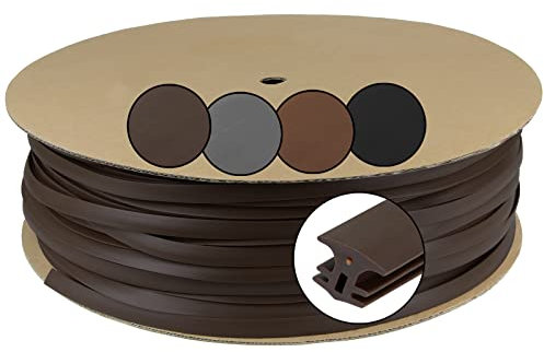 Montafox Fugendichtband Fugenband 25 m 50 m 100 m Breite 5-7 mm 7,5-10 mm Terrassenfugenband Fugendichtung Terrassendielen WPC Holz Stein Terasse Balkon, 7.5-10 mm/100 m/Braun