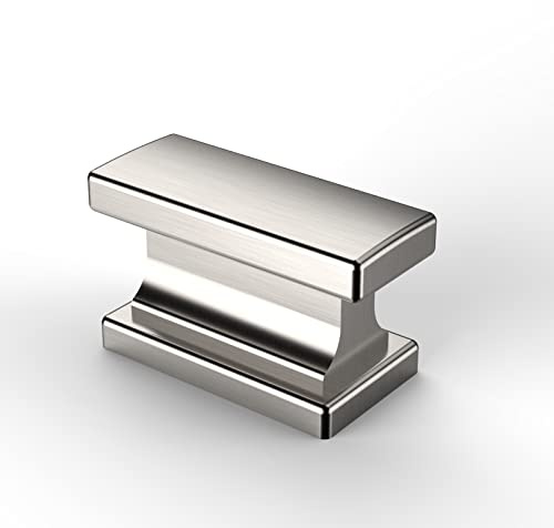 Asidrama 10 Pack Brushed Satin Nickel Kitchen Cabinet Knobs for Dresser Drawers - Zinc Hardware