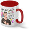 Friends Birthday Joey Friends Birthday Why God Why Blanc tasse à café avec Red Rim et poignée Mug