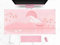 DSKGSJH Tapis de souris fleur de cerisier rose à motif floral tapis de souris étendu tapis de bureau complet tapis de bureau japonais Fuji paysage esthétique grande souris antidérapant XXL 90 x 40 cm