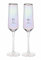 Widdop and Co Amore by Juliana Set of 2 Flute Rippled Glasses in Gift Box - (30th Anniversary)