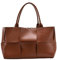 KIMKCY Schultertasche für Damen, modisch, PU-Leder, gewebt, große Kapazität, Tragetasche