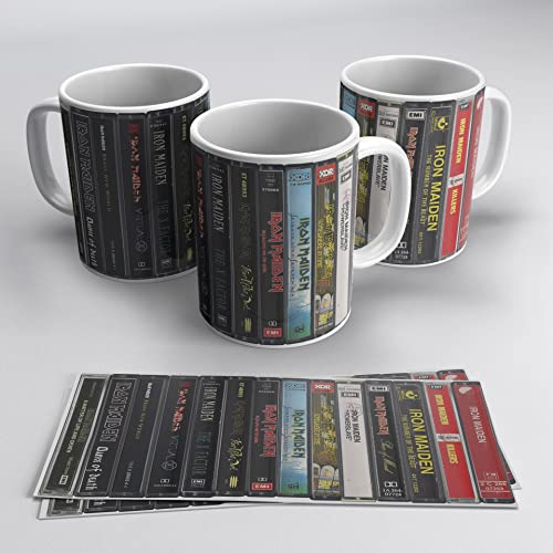 newseny Tazza per gruppo musicale Heavy Metal Iron Maiden Cassette - Regalo per i fan di IRON MAIDEN (Cassette Gruppo Musica Rock)