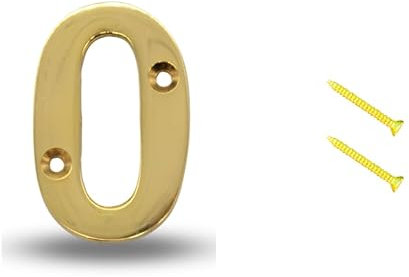 SOLID METAL BRASS HOUSE NUMBERS, Front Door Home 0 1 2 3 4 5 6 7 8 10