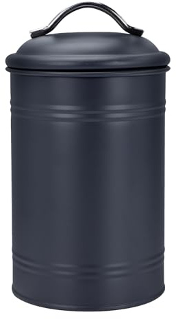 IMIKEYA Aufbewahrungsdose Schwarz Metall Kaffeedose Teedose mit Deckel Retro Küche Tee Metalldose luftdicht Aufbewahrungsdosen mit Deckel Metall Blechdose