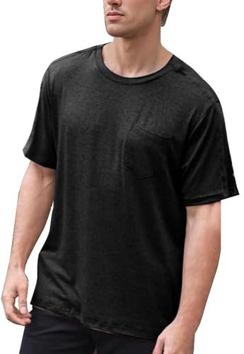 Herren Tshirt Hemden nach Schultern Operationen zum Abreißen kurze Ärmel offene Seite Druckknopfverschluss Dialyse Chemo-Kleidung
