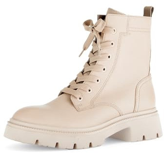 Gabor Damen Combat Boots, Frauen Stiefeletten,schnürstiefel,Winterstiefel,warm,gefüttert,Stiefel,Bootee,Booties,halbstiefel,Sand,38 EU / 5 UK