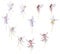 Husalsea 12pcs Flower Fairy Cake Decorations, Girls Cake Toppers and Cupcake Picks, Kids' Party Decorations