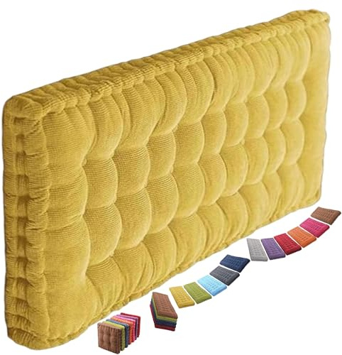 uyeoco 8-10cm Dickes Bankauflage Bankkissen, Sitzkissen Bank Sitzauflage Innen Outdoor, Gute Qualität Waschbare Gartenbank Auflage, Rechteck Sitzkissen Groß Für Stuhl Boden Bürostuhl(2@,40x80cm)