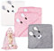 Funmo Cape De Bain Bébé Garcon 3Pcs Serviette Éponge,Douces & Absorption Forte,80 x 80cm Peluche De Corail De Haute Qualité, Cape De Bain 0-5 Ans (Vert) (A) (A) (D)
