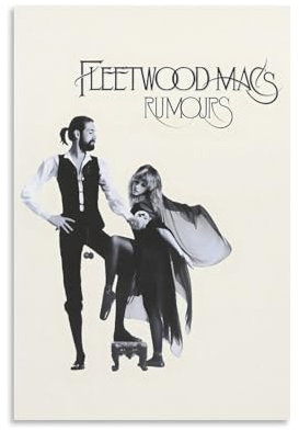 Fleetwood Poster, Mac-Musik, Rockband, Vintage-Albumcover, Musikposter für Zimmer, ästhetische Leinwand, Wandkunst, Schlafzimmerdekoration, 30 x 45 cm