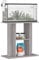 Gecheer Aquariumständer, Aquarium Unterschrank, Aquarium Tisch mit Stauraum, Unterschrank Aquarium, Grau Sonoma 60x30x60 cm Holzwerkstoff