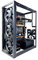 Ständer für Luftkühlungsventilatoren aus Metall, erweiterbare Schreibtischbox X79 Chassis Tank Prüfstand Matx de M-ATX Rig Top Estuches Acryl Mini-ITX