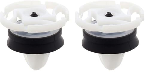 Restagraf Agrafe de Panneau Garniture Intérieure et Porte en Sachet pour Véhicules Renault/Peugeot/PSA/Nissan, 8.2mm Poinçon, Lot de 16, Blanc/Noir