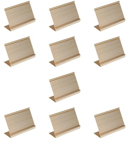 Sharplace Porta cartellino del prezzo Supporto da tavolo per cartello Porta targhetta dal design semplice, D'oro