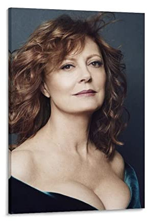 RIDAEX Leinwand Wandkunst Malerei 40*60cm Senza Cornice Hollywood Classic Movie Star Susan Sarandon Poster e stampe d'arte murale Arredamento moderno per la casa per la camera da letto della famiglia