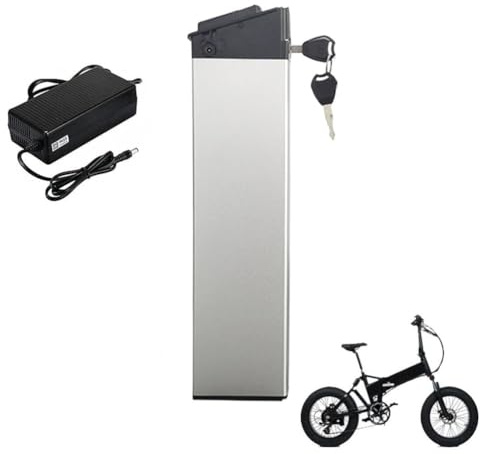HJGHY Batteria al Litio da 36V, 10,4Ah, 12Ah, 15Ah, Batteria al Litio Pieghevole sostituibile, batterie per Bici elettrica da 48V per Kit di Motore da 460 W a 670W con caricabatteria