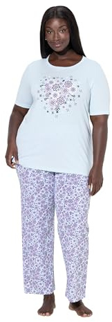 Ulla Popken Damen Pyjama