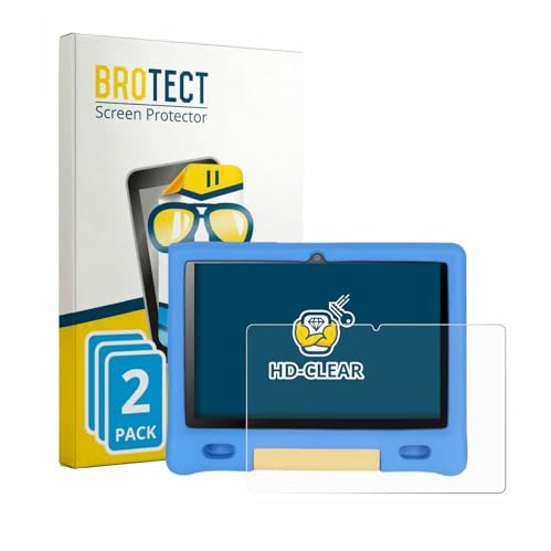 BROTECT 2 Stück Schutzfolie für Bufo Kids Tablet 10.1 Displayschutz Folie Made in Germany, Ultra-Klar