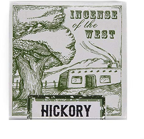 Incienso de Santa Fe - Hickory Natural Wood Incense Bricks Without Holder, 40 Count - Made in The USA