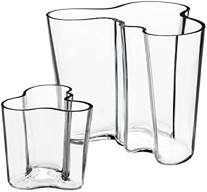 Iittala Alvar Aalto Vasen 2er-Set klar 160mm und 95mm