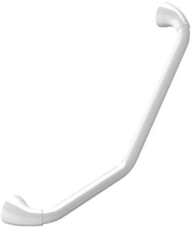 Spirella - Barre de redressement ou d'appui coudée en Acier Inoxydable, idéale pour Salle de Bain ou Toilettes, Design Moderne et élégant, Longueur 73,5 cm, Couleur Blanche