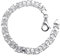 Flaches Königskette Armband 9mm - massiv 925 Silber, Länge 17cm